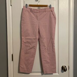 J. Crew Pink Cafe Capri Pants